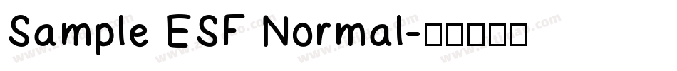 Sample ESF Normal字体转换